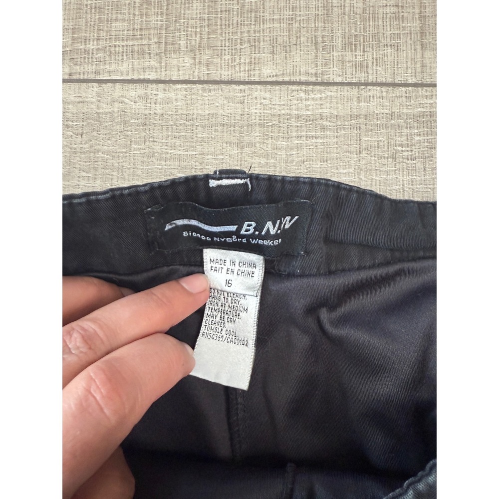 Bianca Nygard Weekend Black Contrast Stitch Cargo Skort Womens Size 16 90178285 - Picture 5 of 7